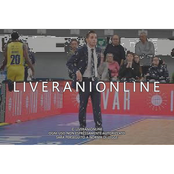 Alessandro Rossi - Head coach Ginova Scafati durante il match tra Germani Basket Brescia e Ginova Scafati valido per la terza giornata del campionato Italiano di basket serie A1 basketball. 16 Ottobre 2022, Pala Leonessa A2A, Brescia Italia ©Tommasini Roberto/AGENZIA ALDO LIVERANI SAS
