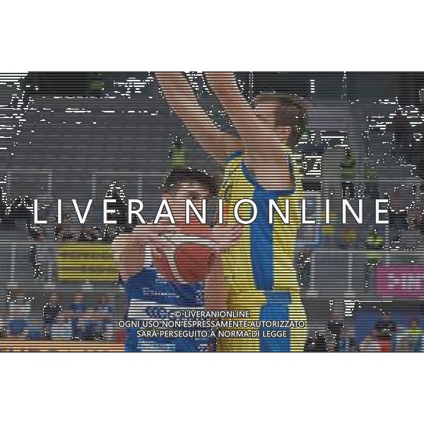 Tommaso Laquintana - Germani Basket Brescia durante il match tra Germani Basket Brescia e Ginova Scafati valido per la terza giornata del campionato Italiano di basket serie A1 basketball. 16 Ottobre 2022, Pala Leonessa A2A, Brescia Italia ©Tommasini Roberto/AGENZIA ALDO LIVERANI SAS