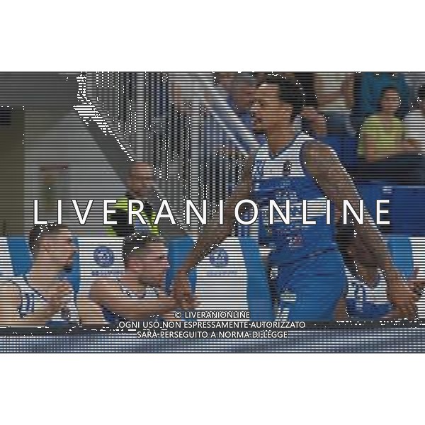 David Moss - Germani Basket Brescia richiamato in panchina durante il match tra Germani Basket Brescia e Ginova Scafati valido per la terza giornata del campionato Italiano di basket serie A1 basketball. 16 Ottobre 2022, Pala Leonessa A2A, Brescia Italia ©Tommasini Roberto/AGENZIA ALDO LIVERANI SAS