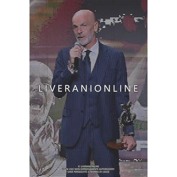 TVRG premiazione miglior allenatore Stefano Pioli allenatore Milan Rho (MI) 17-10-2022 Gran Gala del Calcio 2022, l\'appuntamento organizzato dall\'AIC Associazione Italiana Calciatori e quest\'anno condotto da Federica Masolin e Raul Cremona nella location di Rho FieraMilano foto Roberto Garavaglia/ag. Aldo Liverani sas /AGENZIA ALDO LIVERANI SAS