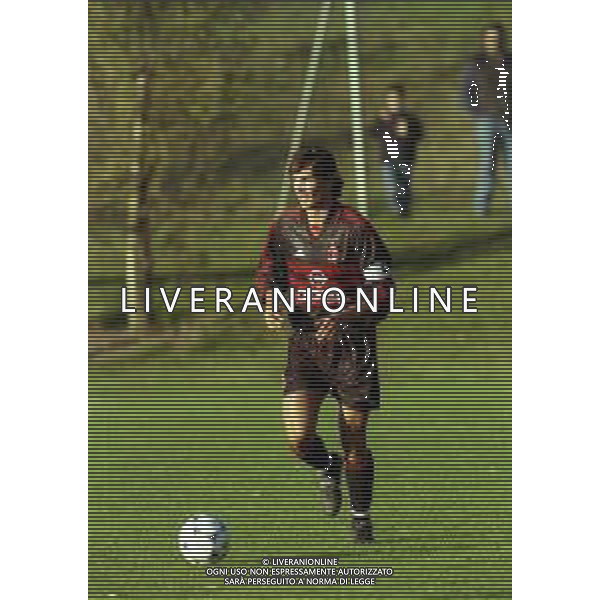 1998-1999 MILANELLO ALLENAMENTO MILAN CALCIO NELLA FOTO PAOLO MALDINI AG ALDO LIVERANI SAS