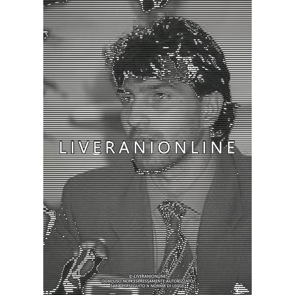 RETROSPETTIVA ALESSANDRO MELLI CALCIATORE NELLA FOTO ALESSANDRO MELLI AL MILAN CALCIO NELL\'ANNO 1994-1995 AG ALDO LIVERANI SAS 