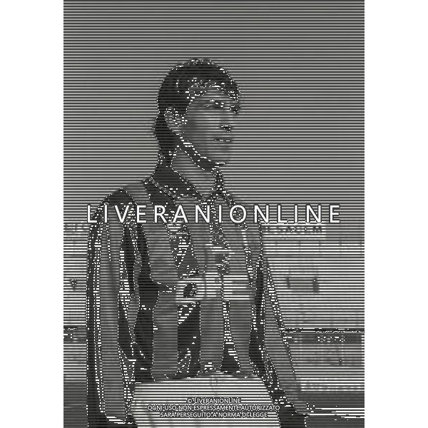 RETROSPETTIVA ALESSANDRO MELLI CALCIATORE NELLA FOTO ALESSANDRO MELLI AL MILAN CALCIO NELL\'ANNO 1994-1995 AG ALDO LIVERANI SAS 
