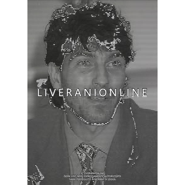 RETROSPETTIVA ALESSANDRO MELLI CALCIATORE NELLA FOTO ALESSANDRO MELLI AL MILAN CALCIO NELL\'ANNO 1994-1995 AG ALDO LIVERANI SAS 