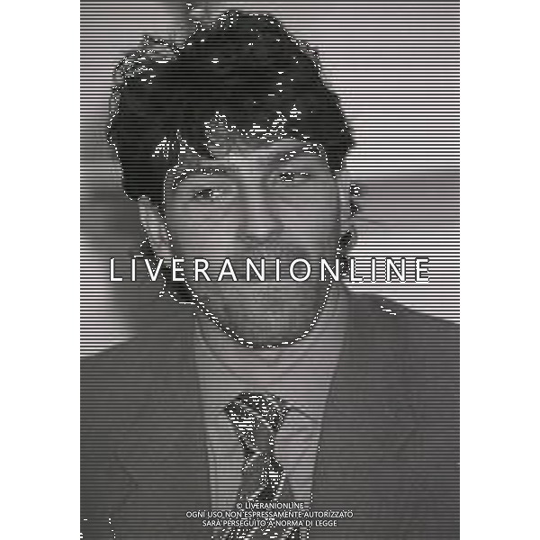 RETROSPETTIVA ALESSANDRO MELLI CALCIATORE NELLA FOTO ALESSANDRO MELLI AL MILAN CALCIO NELL\'ANNO 1994-1995 AG ALDO LIVERANI SAS 