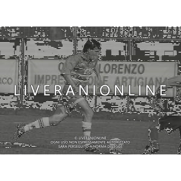 RETROSPETTIVA ALESSANDRO MELLI CALCIATORE NELLA FOTO ALESSANDRO MELLI A MOENA NEL RITIRO DELLA SAMPDORIA CALCIO NELL\'ANNO 1994 AG ALDO LIVERANI SAS  