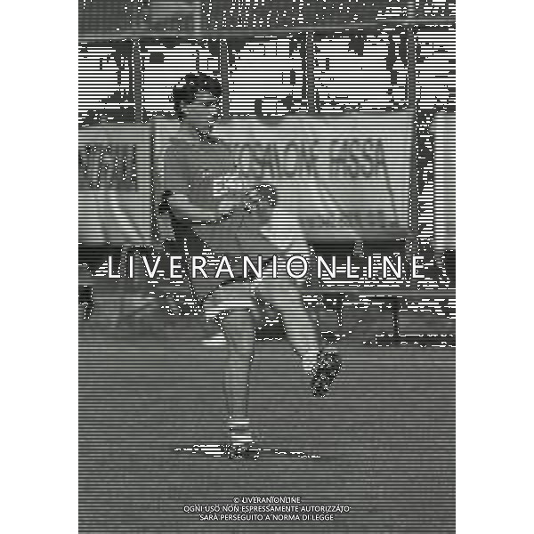 RETROSPETTIVA ALESSANDRO MELLI CALCIATORE NELLA FOTO ALESSANDRO MELLI A MOENA NEL RITIRO DELLA SAMPDORIA CALCIO NELL\'ANNO 1994 AG ALDO LIVERANI SAS  