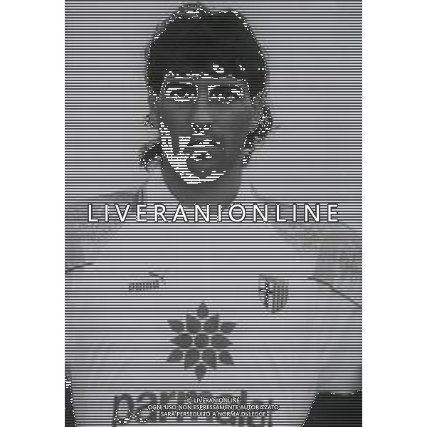 RETROSPETTIVA ALESSANDRO MELLI CALCIATORE NELLA FOTO ALESSANDRO MELLI CON LA MAGLIA DEL PARMA CALCIO NELL\'ANNO 1995-1996 AG ALDO LIVERANI SAS 
