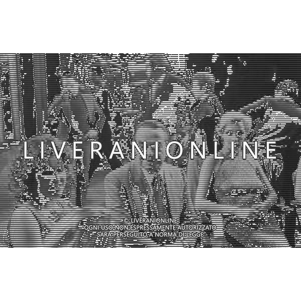 CARLO DAPPORTO ATTORE RETROSPETTIVA NELLA FOTO NEL PROGRAMMA TELEVISIVO A MILANO NELL\'ANNO 1980 ©Archivio Giovanni Liverani/ AG. ALDO LIVERANI SAS