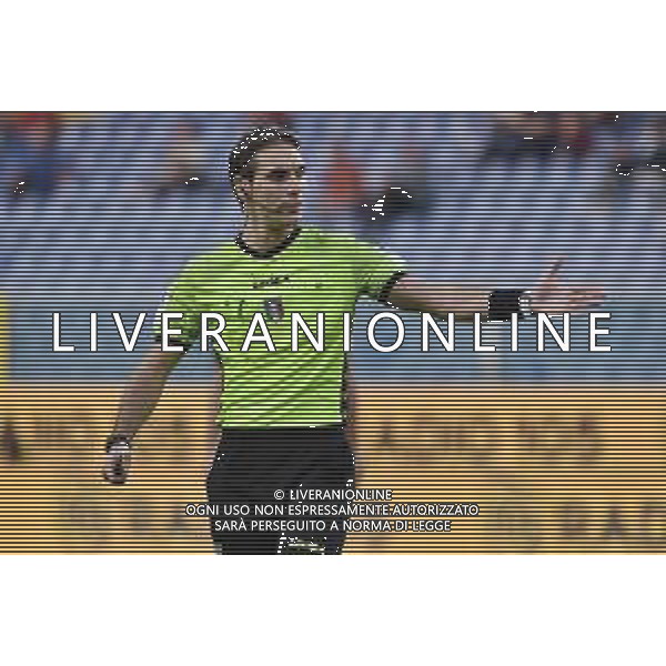 TVRG l\'arbitro Alberto Santoro di Messina Genoa vs Spal Genova 18-10-2022 Stadio Luigi Ferraris - Marassi Coppa Italia Frecciarossa - 16mi di finale foto Roberto Garavaglia/ag. Aldo Liverani sas / AG. ALDO LIVERANI SAS