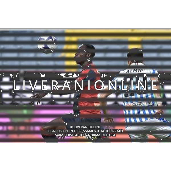 TVRG Kelvin Yeboah (Genoa) Genoa vs Spal Genova 18-10-2022 Stadio Luigi Ferraris - Marassi Coppa Italia Frecciarossa - 16mi di finale foto Roberto Garavaglia/ag. Aldo Liverani sas / AG. ALDO LIVERANI SAS