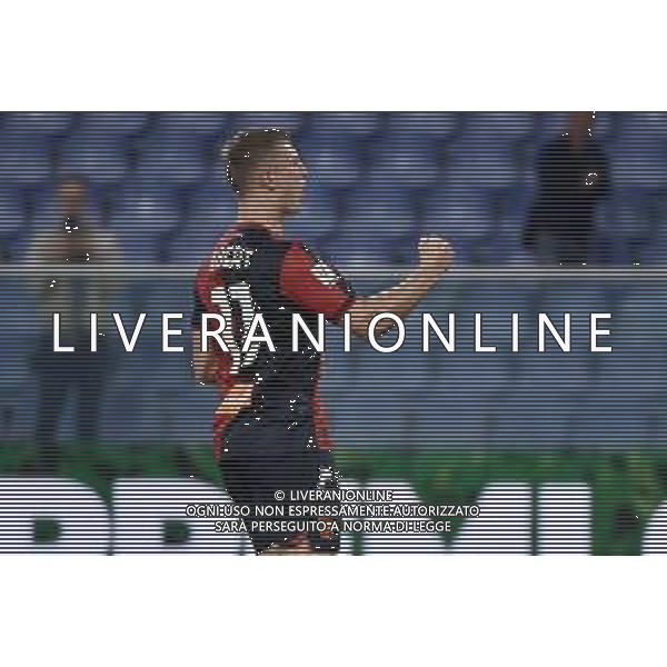 TVRG Albert Gudmundsson (Genoa) esulta dopo il gol dell\'1 a 0 Genoa vs Spal Genova 18-10-2022 Stadio Luigi Ferraris - Marassi Coppa Italia Frecciarossa - 16mi di finale foto Roberto Garavaglia/ag. Aldo Liverani sas / AG. ALDO LIVERANI SAS
