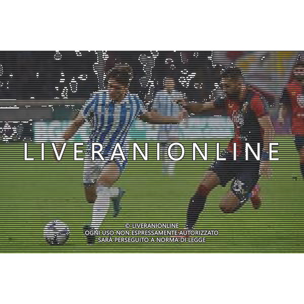 TVRG Simone Rabbi (Spal) e Marko Pajac (Genoa) Genoa vs Spal Genova 18-10-2022 Stadio Luigi Ferraris - Marassi Coppa Italia Frecciarossa - 16mi di finale foto Roberto Garavaglia/ag. Aldo Liverani sas / AG. ALDO LIVERANI SAS