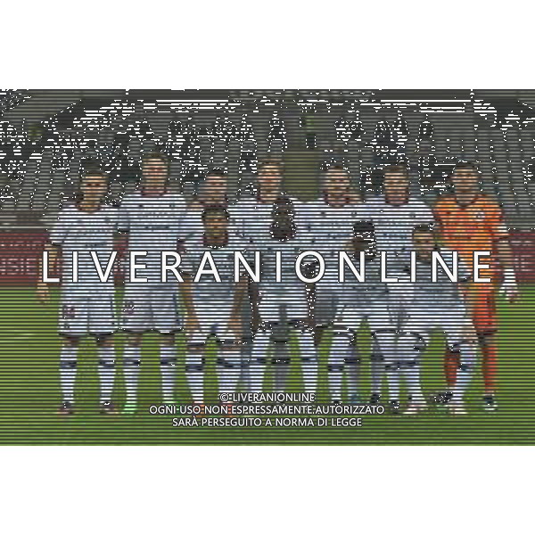 Torino 18.10.2022 Stadio Olimpico Grande Torino TVMV¬©Manuela Viganti/Agenzia Aldo Liverani Torino vs Cittadella Sedicesimi di Coppa Italia Frecciarossa Nella foto : Formazione Cittadella-(In piedi: Tommaso Cassandro-Andrea Magrassi-Simone Branca-Dario Del Fabro-Domenico Frare-Nicola Pavan-Luca Maniero)- (Accosciati:Andrea Danzi-Mamadou Tounkara-Carlos Embalo-Gian Filippo Felicioli / AGENZIA ALDO LIVERANI SAS