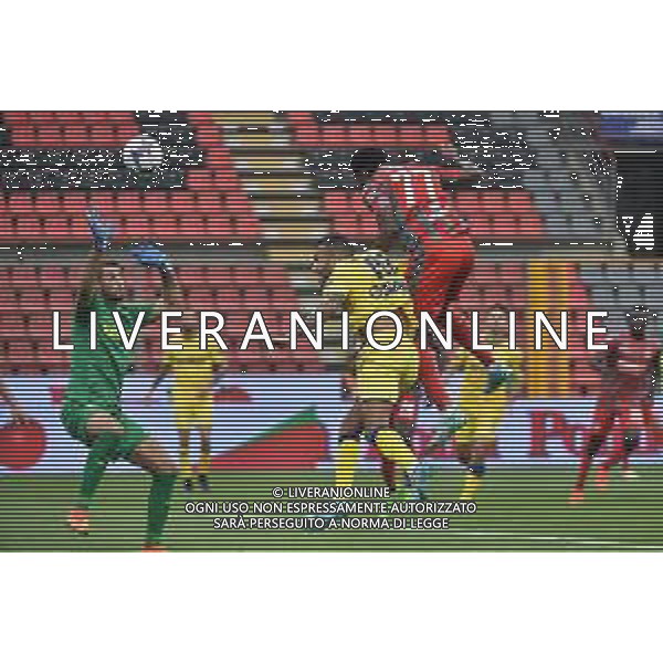 TVRG David Okereke (Cremonese) segna il gol dell\'1 a 0 Cremonese vs Modena Cremona 20-10-2022 Stadio Giovanni Zini Coppa Italia Frecciarossa - 16mi di finale foto Roberto Garavaglia/ag. Aldo Liverani sas / AGENZIA ALDO LIVERANI SAS