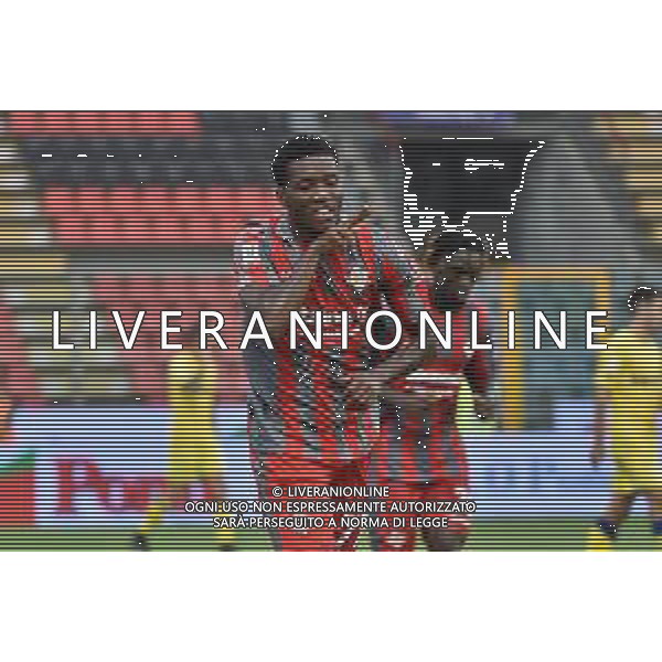 TVRG David Okereke (Cremonese) esulta dopo il gol dell\'1 a 0 Cremonese vs Modena Cremona 20-10-2022 Stadio Giovanni Zini Coppa Italia Frecciarossa - 16mi di finale foto Roberto Garavaglia/ag. Aldo Liverani sas / AGENZIA ALDO LIVERANI SAS