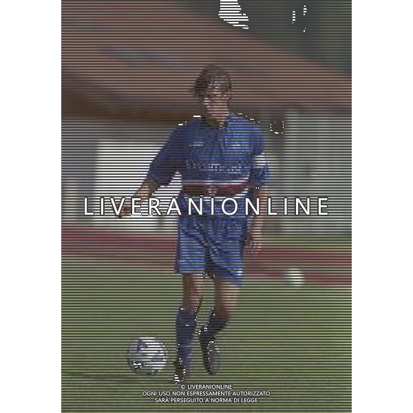 1999-2000 VAL DI FIEMME-PARTITA AMICHEVOLE SAMPDORIA CALCIO NELLA FOTO FRANCESCO PALMIERI AG ALDO LIVERANI SAS