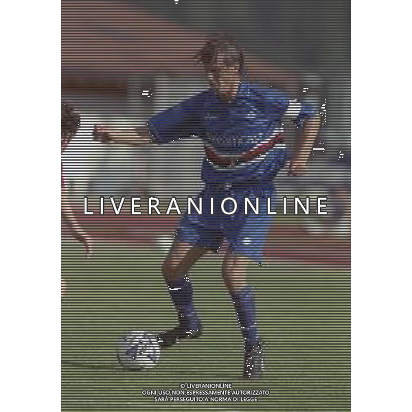 1999-2000 VAL DI FIEMME-PARTITA AMICHEVOLE SAMPDORIA CALCIO NELLA FOTO FRANCESCO PALMIERI AG ALDO LIVERANI SAS