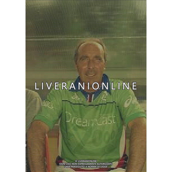 1999-2000 VAL DI FIEMME-PARTITA AMICHEVOLE SAMPDORIA CALCIO NELLA FOTO GIAN PIERO VENTURA ALLENATORE SAMPDORIA CALCIO AG ALDO LIVERANI SAS