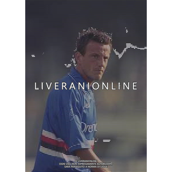 1999-2000 VAL DI FIEMME-PARTITA AMICHEVOLE SAMPDORIA CALCIO NELLA FOTO FRANCESCO FLACHI AG ALDO LIVERANI SAS