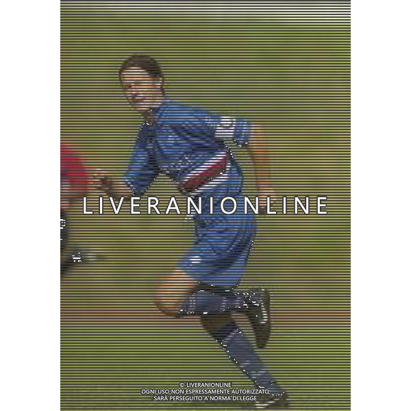 1999-2000 VAL DI FIEMME-PARTITA AMICHEVOLE SAMPDORIA CALCIO NELLA FOTO FRANCESCO PALMIERI AG ALDO LIVERANI SAS