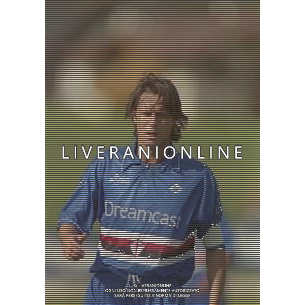 1999-2000 VAL DI FIEMME-PARTITA AMICHEVOLE SAMPDORIA CALCIO NELLA FOTO FRANCESCO PALMIERI AG ALDO LIVERANI SAS