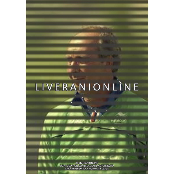 1999-2000 VAL DI FIEMME-PARTITA AMICHEVOLE SAMPDORIA CALCIO NELLA FOTO GIAN PIERO VENTURA ALLENATORE SAMPDORIA CALCIO AG ALDO LIVERANI SAS