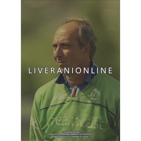 1999-2000 VAL DI FIEMME-PARTITA AMICHEVOLE SAMPDORIA CALCIO NELLA FOTO GIAN PIERO VENTURA ALLENATORE SAMPDORIA CALCIO AG ALDO LIVERANI SAS