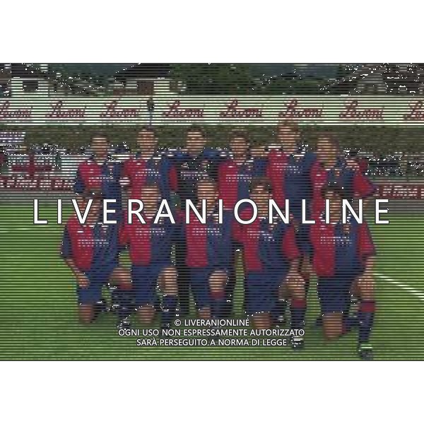 1999-2000 GENOA CALCIO NELLA FOTO FORMAZIONE GENOA 1999-2000 AG ALDO LIVERANI SAS