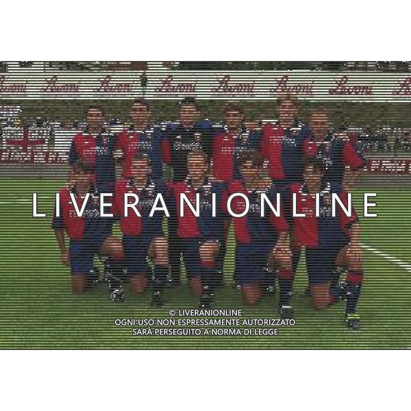 1999-2000 GENOA CALCIO NELLA FOTO FORMAZIONE GENOA AG ALDO LIVERANI SAS