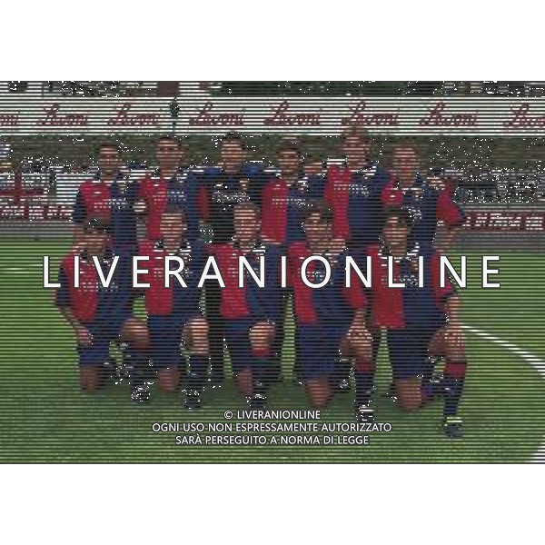 1999-2000 GENOA CALCIO NELLA FOTO FORMAZIONE GENOA AG ALDO LIVERANI SAS