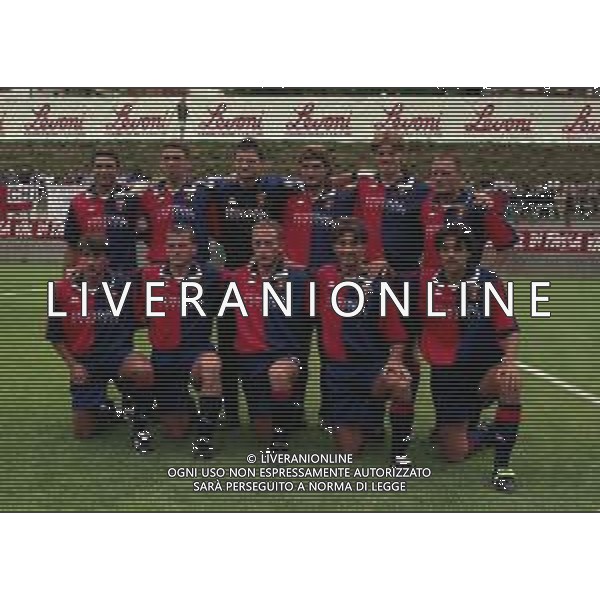 1999-2000 GENOA CALCIO NELLA FOTO FORMAZIONE GENOA AG ALDO LIVERANI SAS