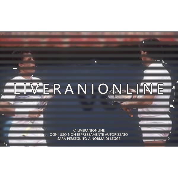 RETROSPETTIVA IVAN LENDL TENNIS NELLA FOTO IVAN LENDL NELL\'ANNO 1988 CON HENRY LECONTE AG ALDO LIVERANI SAS