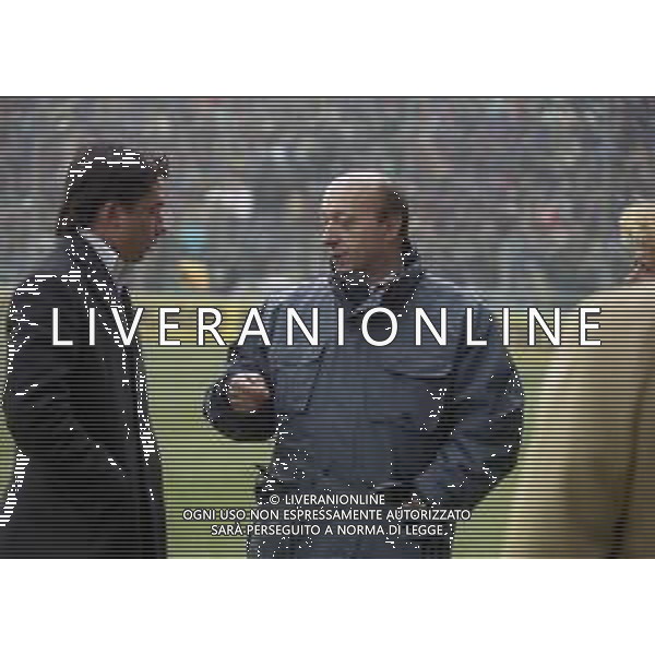 RETROSPETTIVA LUCIANO MOGGI DIRIGENTE JUVENTUS NELLA FOTO LUCIANO MOGGI NELL\'ANNO 1999-2000 CON IL FIGLIO ALESSANDRO MOGGI  AG ALDO LIVERANI SAS 