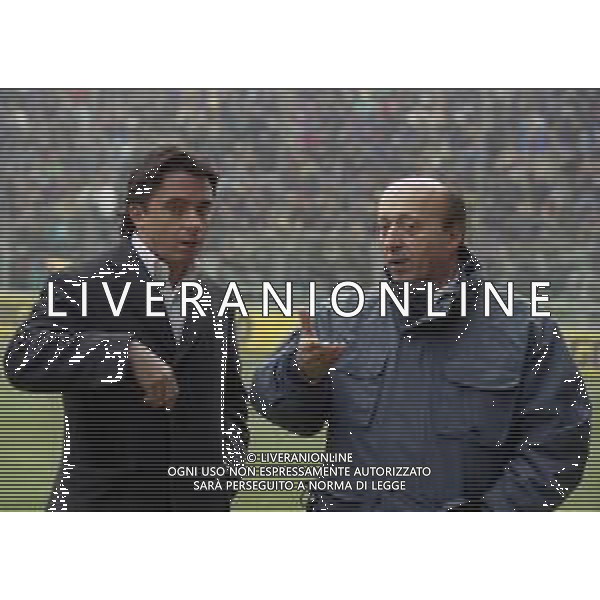 RETROSPETTIVA LUCIANO MOGGI DIRIGENTE JUVENTUS NELLA FOTO LUCIANO MOGGI NELL\'ANNO 1999-2000 CON IL FIGLIO ALESSANDRO MOGGI  AG ALDO LIVERANI SAS 