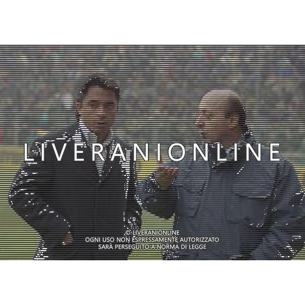 RETROSPETTIVA LUCIANO MOGGI DIRIGENTE JUVENTUS NELLA FOTO LUCIANO MOGGI NELL\'ANNO 1999-2000 CON IL FIGLIO ALESSANDRO MOGGI  AG ALDO LIVERANI SAS 