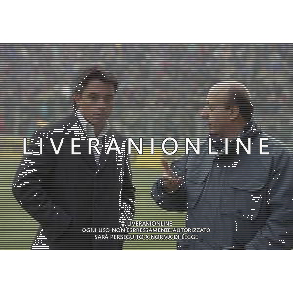 RETROSPETTIVA LUCIANO MOGGI DIRIGENTE JUVENTUS NELLA FOTO LUCIANO MOGGI NELL\'ANNO 1999-2000 CON IL FIGLIO ALESSANDRO MOGGI  AG ALDO LIVERANI SAS 