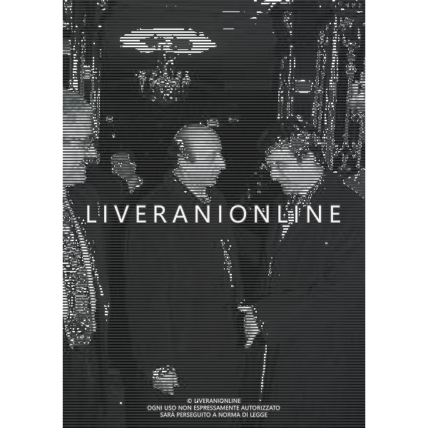 RETROSPETTIVA LUCIANO MOGGI DIRIGENTE JUVENTUS NELLA FOTO LUCIANO MOGGI NELL\'ANNO 1996-1997 CON MICHELE UVA AG ALDO LIVERANI SAS 
