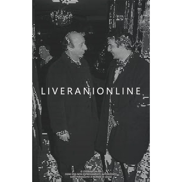 RETROSPETTIVA LUCIANO MOGGI DIRIGENTE JUVENTUS NELLA FOTO LUCIANO MOGGI NELL\'ANNO 1996-1997 CON MICHELE UVA AG ALDO LIVERANI SAS  