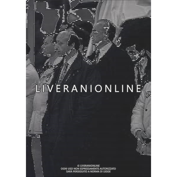 RETROSPETTIVA LUCIANO MOGGI DIRIGENTE JUVENTUS NELLA FOTO LUCIANO MOGGI NELL\'ANNO 1996-1997 CON ANTONIO GIRAUDO A SAN SIRO AG ALDO LIVERANI SAS 