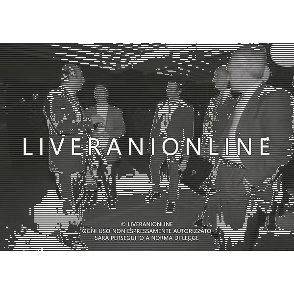 RETROSPETTIVA LUCIANO MOGGI DIRIGENTE JUVENTUS NELLA FOTO LUCIANO MOGGI CON ROBERTO BETTEGA E ANTONIO GIRAUDO A MILANO PER L\'ACQUISIZIONE DEL GIOCATORE FILIPPO INZAGHI IL 03-06-1997 AG ALDO LIVERANI SAS