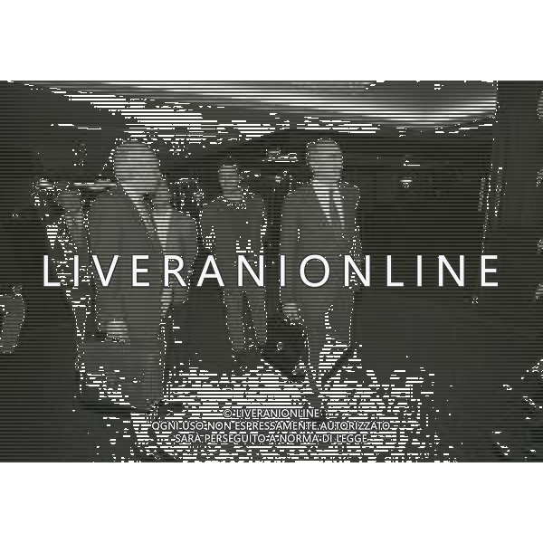 RETROSPETTIVA LUCIANO MOGGI DIRIGENTE JUVENTUS NELLA FOTO LUCIANO MOGGI CON ROBERTO BETTEGA E ANTONIO GIRAUDO A MILANO PER L\'ACQUISIZIONE DEL GIOCATORE FILIPPO INZAGHI IL 03-06-1997 AG ALDO LIVERANI SAS