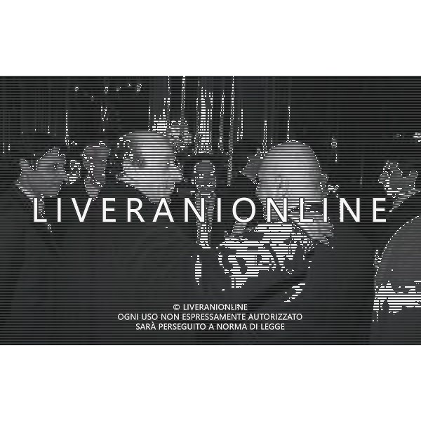 RETROSPETTIVA LUCIANO MOGGI DIRIGENTE JUVENTUS NELLA FOTO LUCIANO MOGGI NELL\'ANNO 1998 CON FIGLIO ADRIANO GALLIANI AL PRINCIPE E SAVOIA A MILANO AG ALDO LIVERANI SAS 