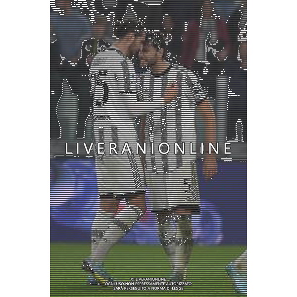 Torino 21.10.2022 Allianz Stadium ©Manuela Viganti/Agenzia Aldo Liverani Juventus vs Empoli Campionato Calcio Serie A TIM 2022/2023 11a giornata Nella foto: esultanza adrien rabiot e manuel locatelli dopo il gol / AGENZIA ALDO LIVERANI SAS