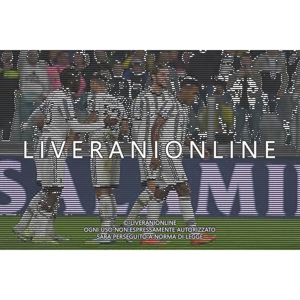Torino 21.10.2022 Allianz Stadium ©Manuela Viganti/Agenzia Aldo Liverani Juventus vs Empoli Campionato Calcio Serie A TIM 2022/2023 11a giornata Nella foto: esultanza juventus dopo il gol di adrien rabiot / AGENZIA ALDO LIVERANI SAS
