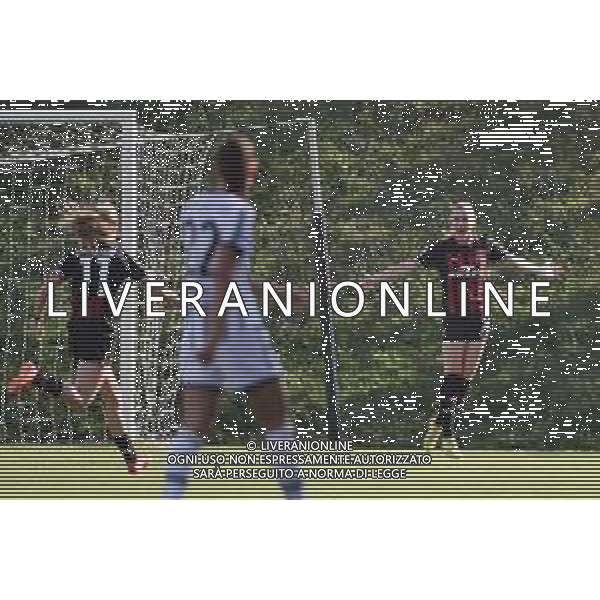 TVRG Kosovare Asllani (Milan) DX esulta dopo il gol dell\'1 a 0 Milan vs Juventus Zanica (BG) 22-10-2022 AlbinoLeffe Stadium Serie A femminile TIMVISION - 7a giornata foto Roberto Garavaglia/ag. Aldo Liverani sas / AGENZIA ALDO LIVERANI SAS