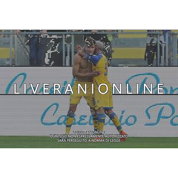 Frosinone vs Bari Campionato Serie B - 10 Giornata Stadio B.Stirpe - Frosinone 22-10-2022 nella foto Borrelli e Lucioni esultano ©Federico Gaetano / AGENZIA ALDO LIVERANI SAS