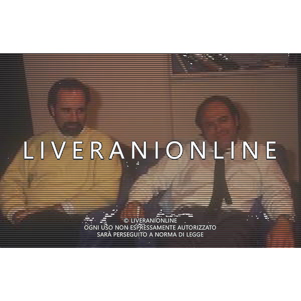 RETROSPETTIVA ANTONIO RICCI AUTORE TELEVISIVO NELLA FOTO ANTONIO GREGGIO CON CARLO VERDONE AG ALDO LIVERANI SAS 