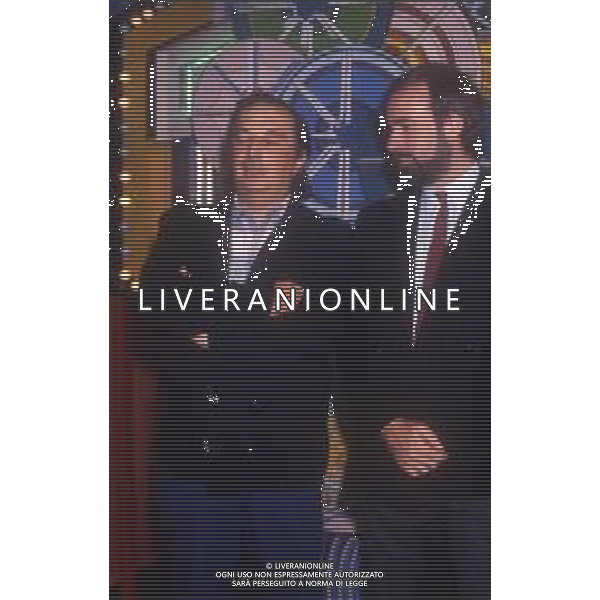 RETROSPETTIVA ANTONIO RICCI AUTORE TELEVISIVO NELLA FOTO ANTONIO GREGGIO CON BEPPE RECCHIA AG ALDO LIVERANI SAS 