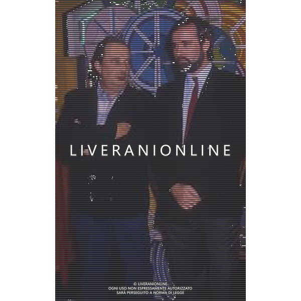 RETROSPETTIVA ANTONIO RICCI AUTORE TELEVISIVO NELLA FOTO ANTONIO GREGGIO CON BEPPE RECCHIA AG ALDO LIVERANI SAS 